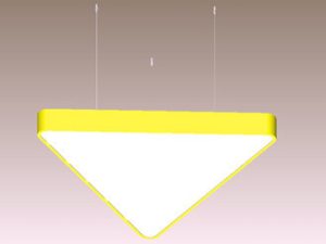 6500lm Triangle Panel Lights Suspension Led Panel Ceiling Lights